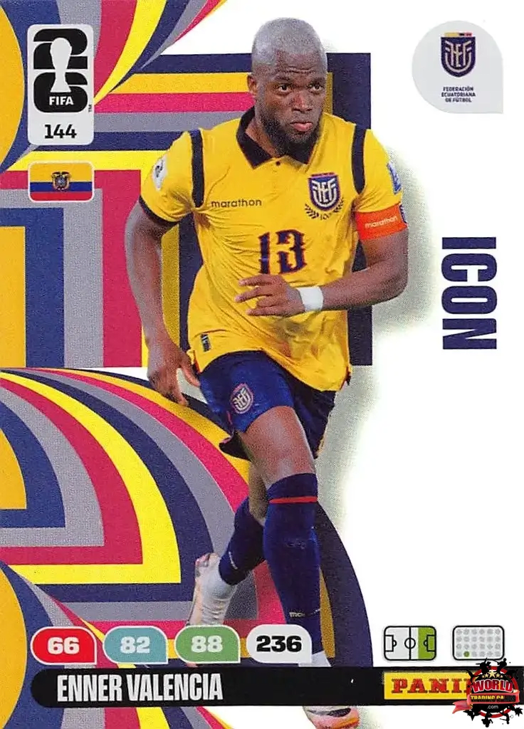 #144|Panini|Adrenlyn XL|FIFA World Cup|2026|Enner Valencia - Icon|BASICO