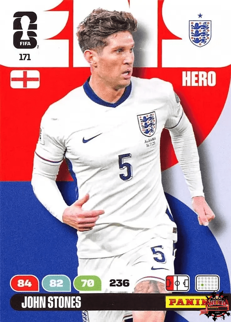 #171|Panini|Adrenlyn XL|FIFA World Cup|2026|John Stones |BASICO
