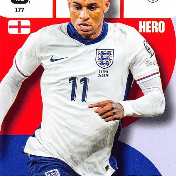 Football Trading Card - Marcus Rashford - England - Panini Football Trading Card - Marcus Rashford - England - Panini