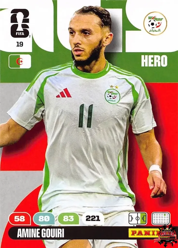 #019|Panini|Adrenlyn XL|FIFA World Cup|2026|Amine Gouiri|BASICO