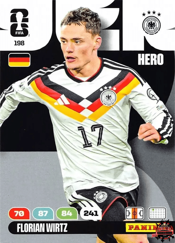 #198|Panini|Adrenlyn XL|FIFA World Cup|2026|Florian Wirtz |BASICO