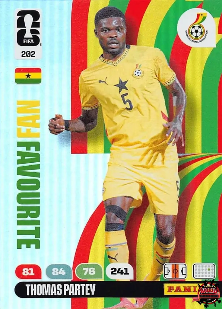 #202|Panini|Adrenlyn XL|FIFA World Cup|2026|Thomas Partey - Fan Favourite|BASICO