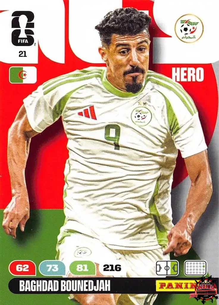 #021|Panini|Adrenlyn XL|FIFA World Cup|2026|Baqhdad Bounedjah|BASICO