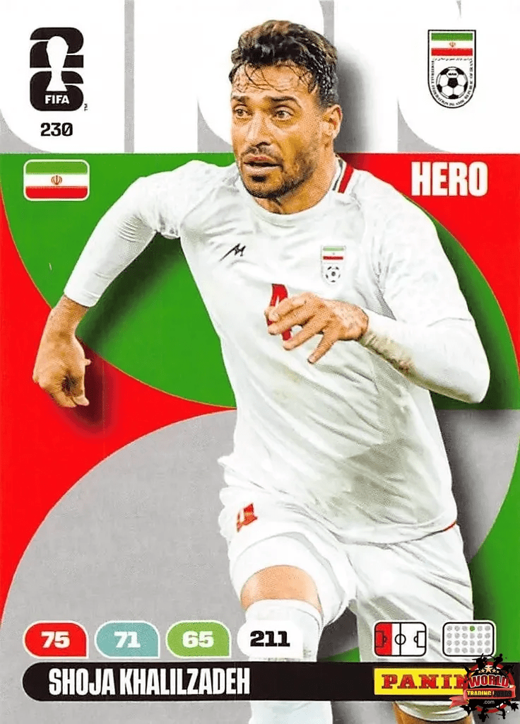 #230|Panini|Adrenlyn XL|FIFA World Cup|2026|Shoja Khalilzadeh |BASICO