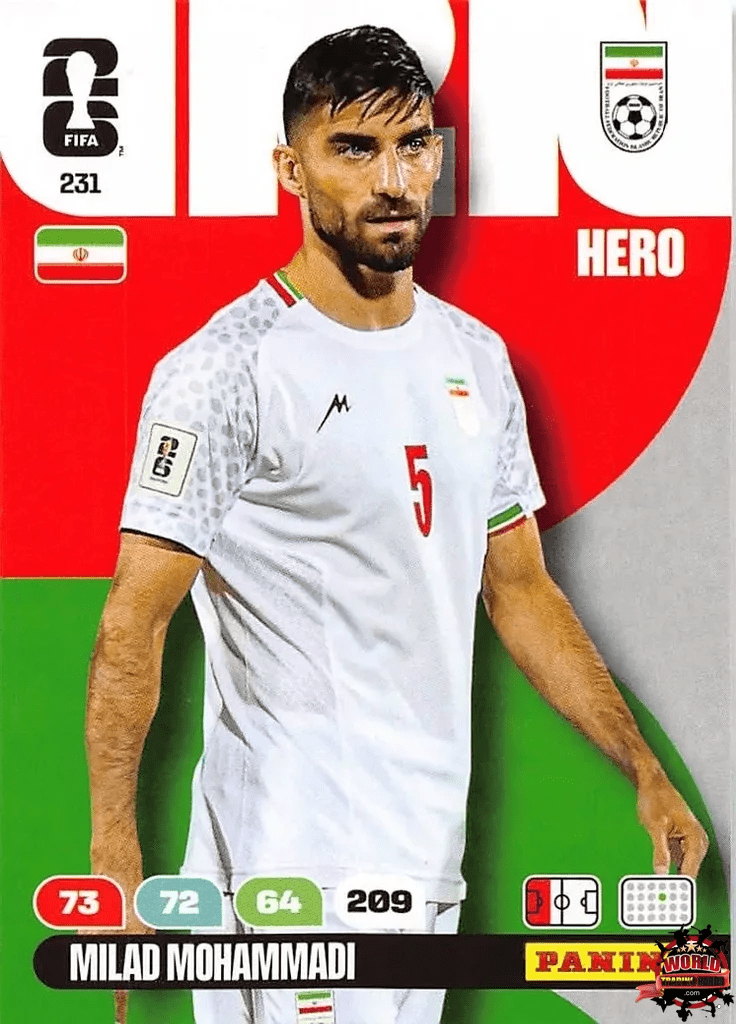 #231|Panini|Adrenlyn XL|FIFA World Cup|2026|Milad Mohammadi |BASICO