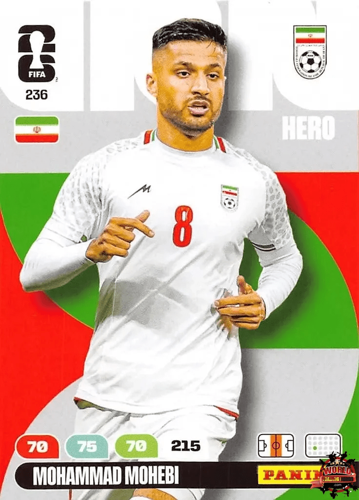 #236|Panini|Adrenlyn XL|FIFA World Cup|2026|Mohammad Mohebi |BASICO