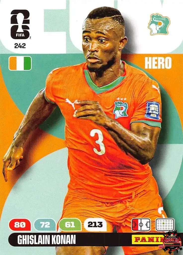 #242|Panini|Adrenlyn XL|FIFA World Cup|2026|Ghislain Konan |BASICO