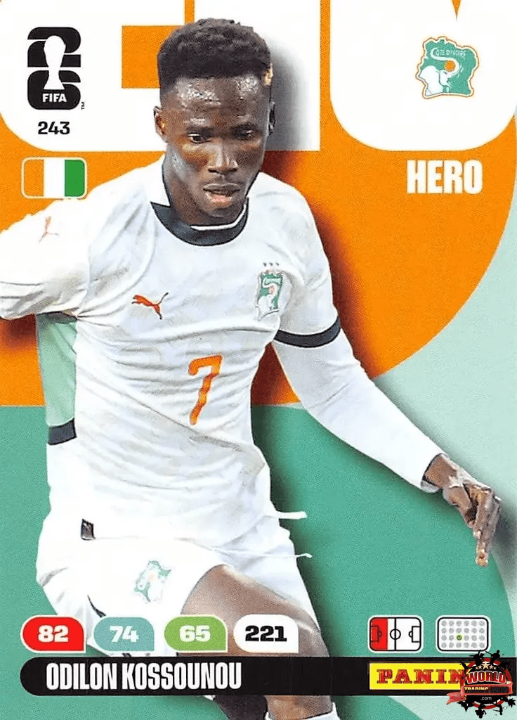 #243|Panini|Adrenlyn XL|FIFA World Cup|2026|Odilon Kossounou |BASICO