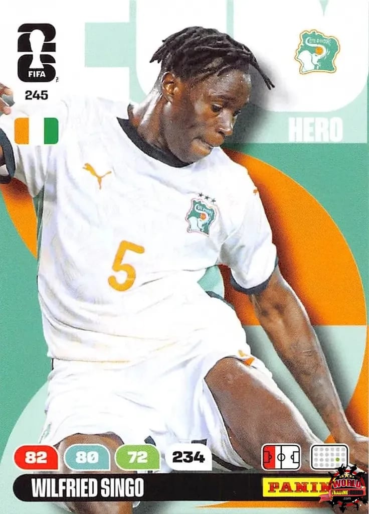 #245|Panini|Adrenlyn XL|FIFA World Cup|2026|Wilfried Singo |BASICO