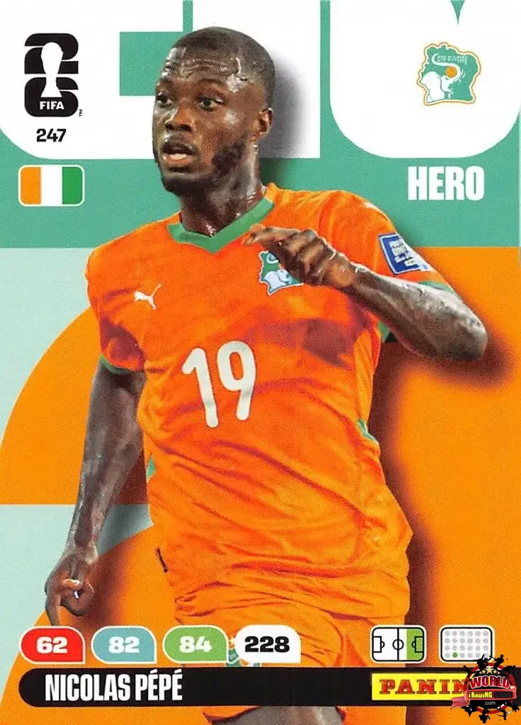 #247|Panini|Adrenlyn XL|FIFA World Cup|2026|Nicolas Pepe |BASICO