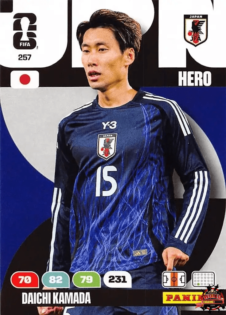 #257|Panini|Adrenlyn XL|FIFA World Cup|2026|Daichi Kamada |BASICO