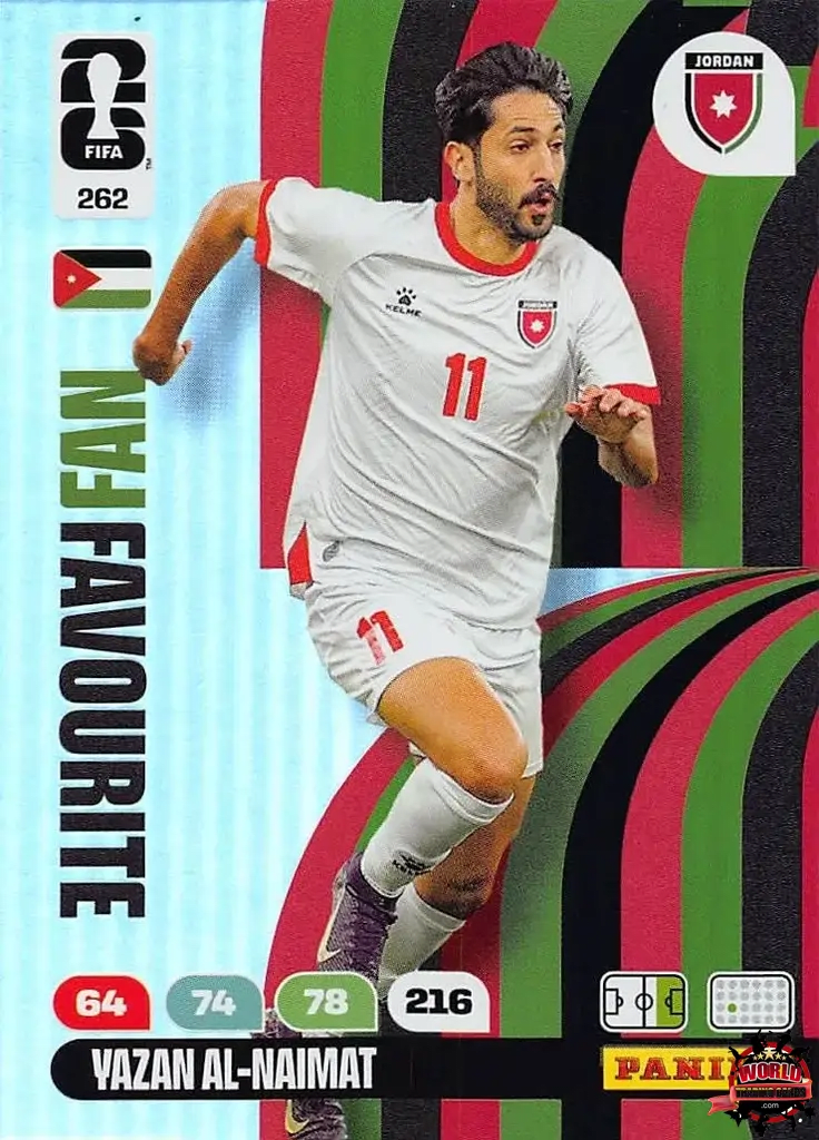 #262|Panini|Adrenlyn XL|FIFA World Cup|2026|Vazan Al-Naimat - Fan Favourite|BASICO