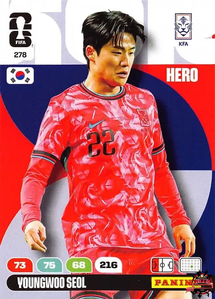#278|Panini|Adrenlyn XL|FIFA World Cup|2026|Young-woo Seol |BASICO