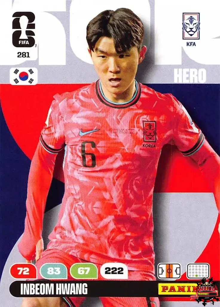 #281|Panini|Adrenlyn XL|FIFA World Cup|2026|In-beom Hwang |BASICO