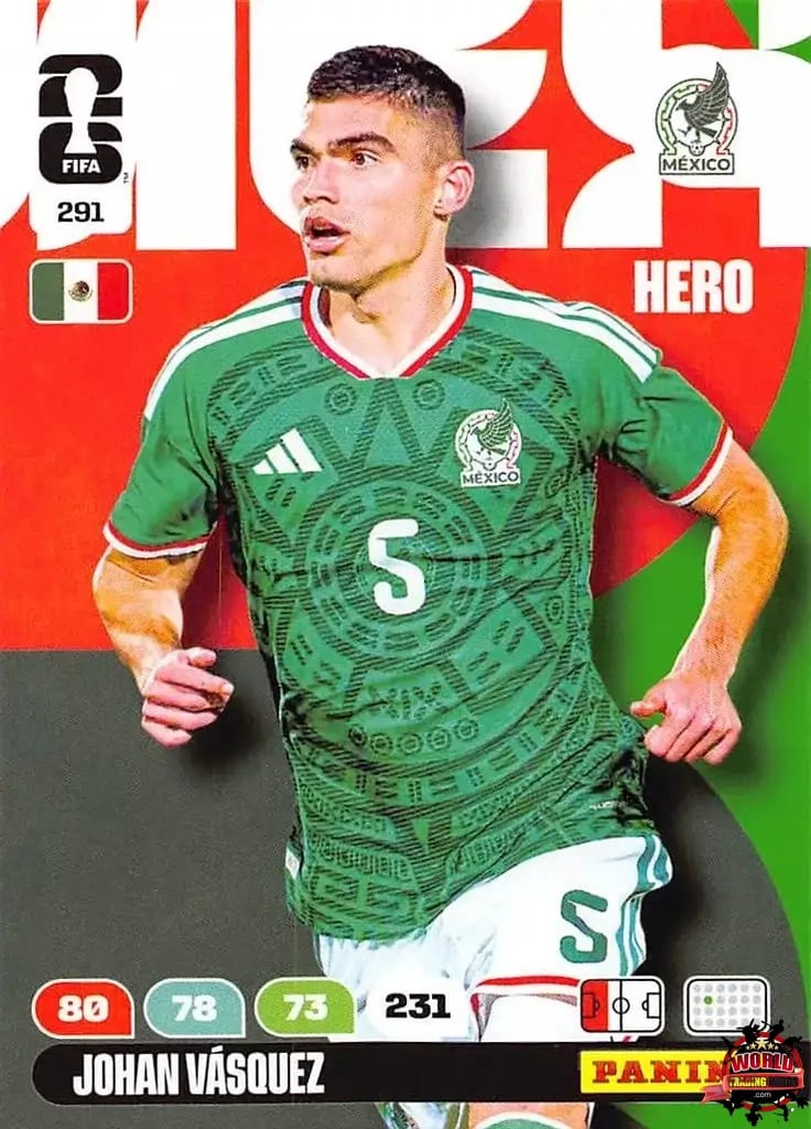 #291|Panini|Adrenlyn XL|FIFA World Cup|2026|Johan Vásquez |BASICO