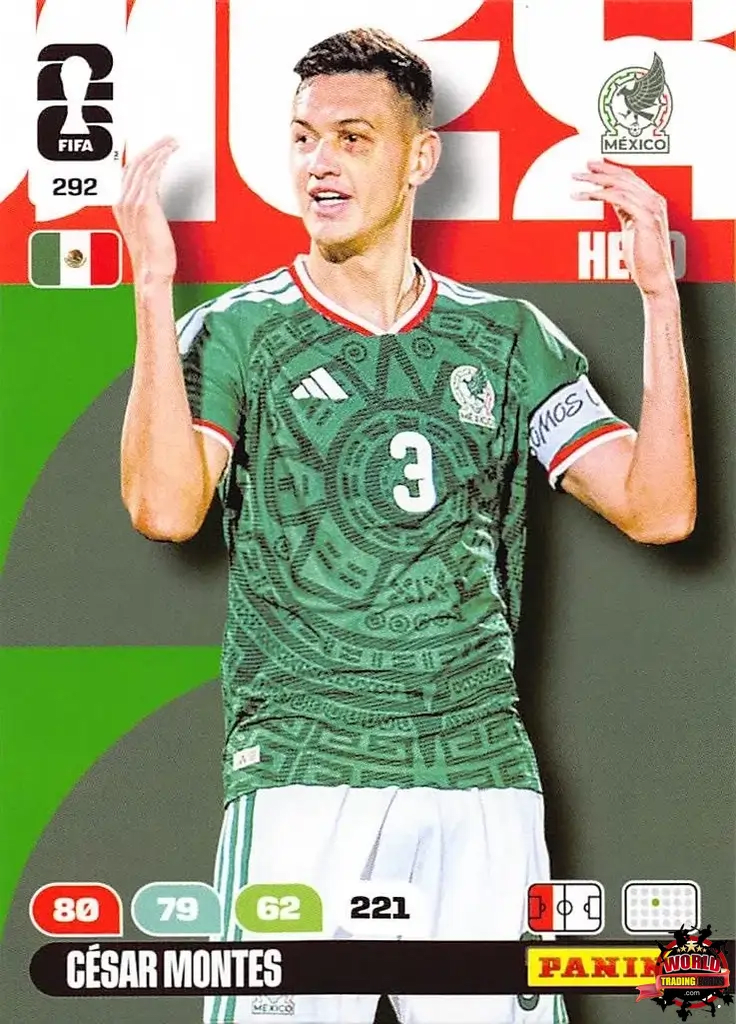 #292|Panini|Adrenlyn XL|FIFA World Cup|2026|César Montes |BASICO