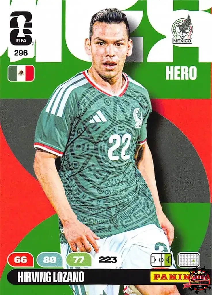#296|Panini|Adrenlyn XL|FIFA World Cup|2026|Hirving Lozano |BASICO
