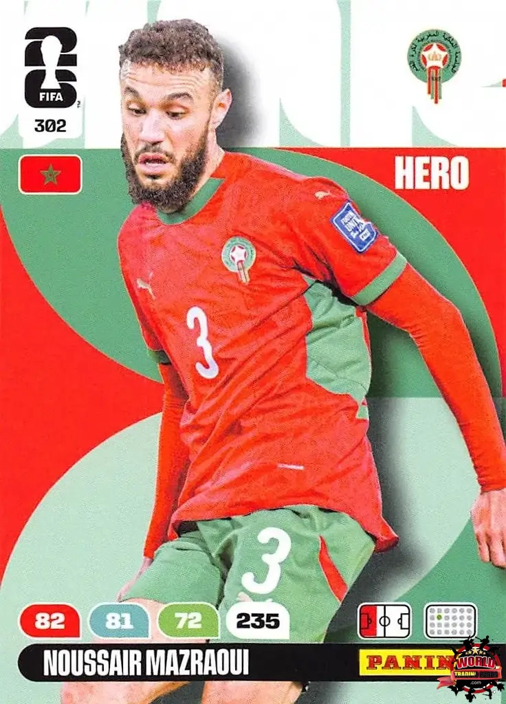 #302|Panini|Adrenlyn XL|FIFA World Cup|2026|Noussair Mazraqui |BASICO