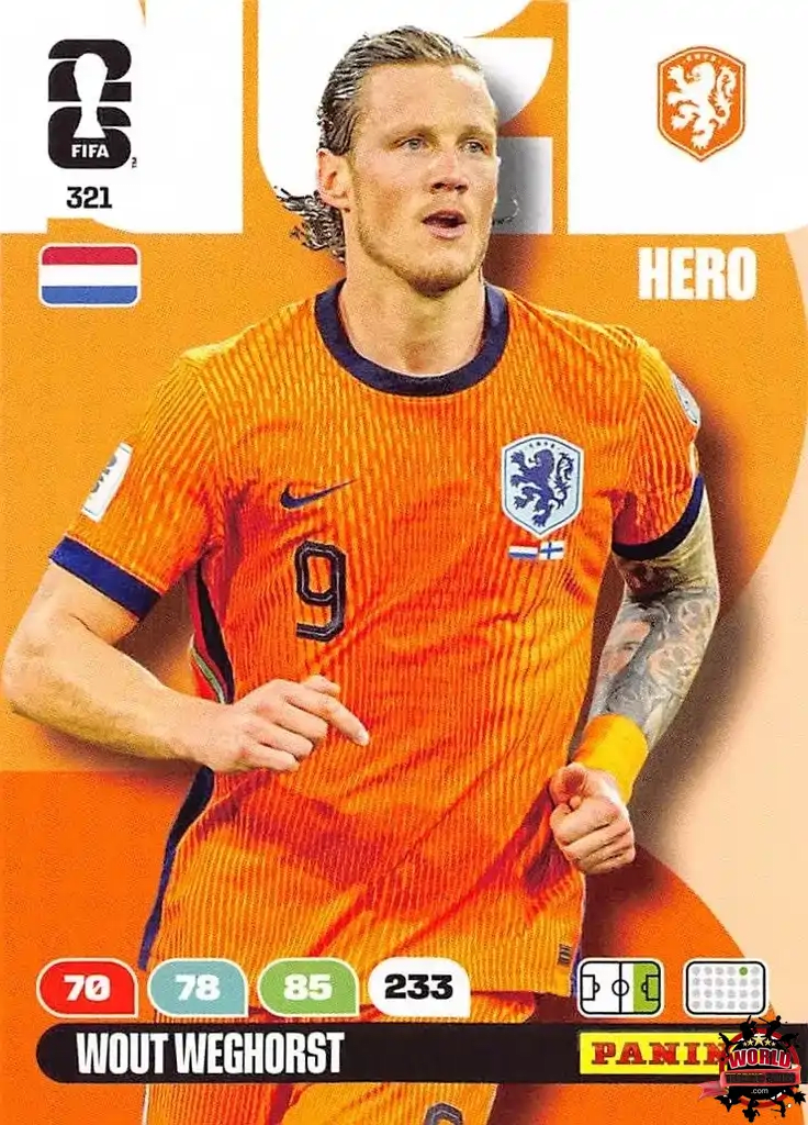 #321|Panini|Adrenlyn XL|FIFA World Cup|2026|Wout Weghorst |BASICO