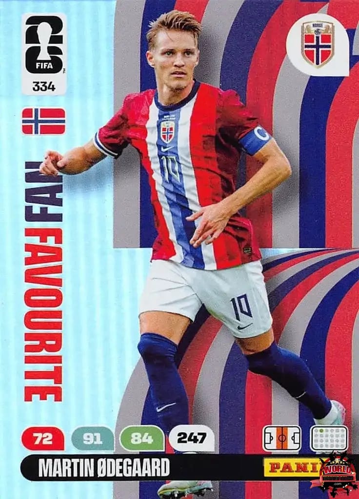#334|Panini|Adrenlyn XL|FIFA World Cup|2026|Martin Odegaard - Fan Favourite|BASICO