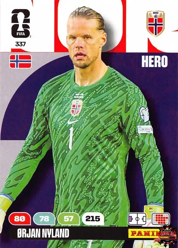 #337|Panini|Adrenlyn XL|FIFA World Cup|2026|Orjan Nyland |BASICO