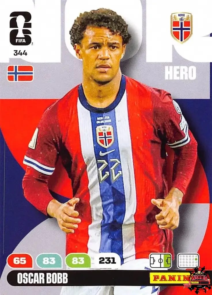 #344|Panini|Adrenlyn XL|FIFA World Cup|2026|Oscar Bobb |BASICO