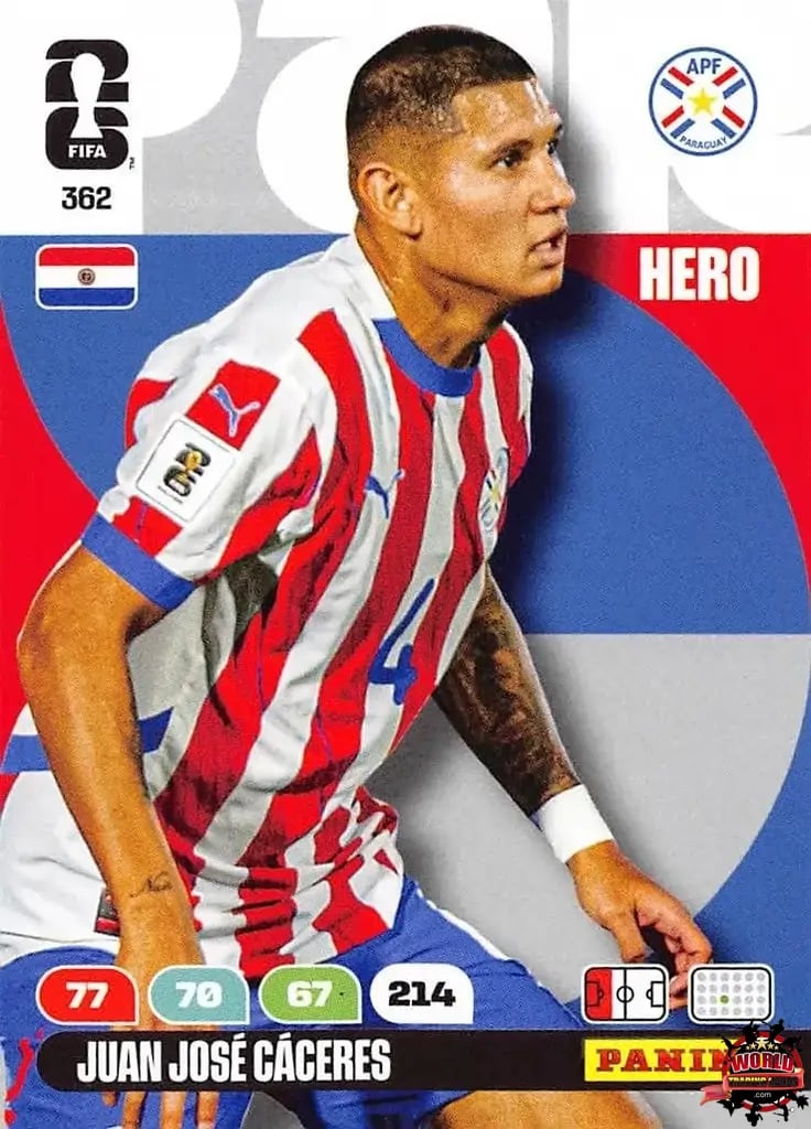 #362|Panini|Adrenlyn XL|FIFA World Cup|2026|Juan José Cáceres |BASICO