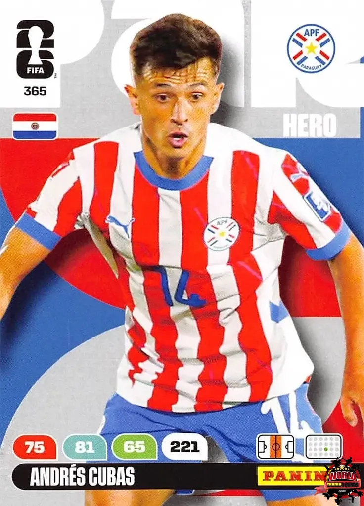 #365|Panini|Adrenlyn XL|FIFA World Cup|2026|Andrés Cubas|BASICO