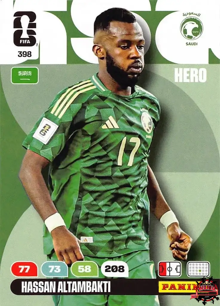 #398|Panini|Adrenlyn XL|FIFA World Cup|2026|Hassan Altambakti |BASICO