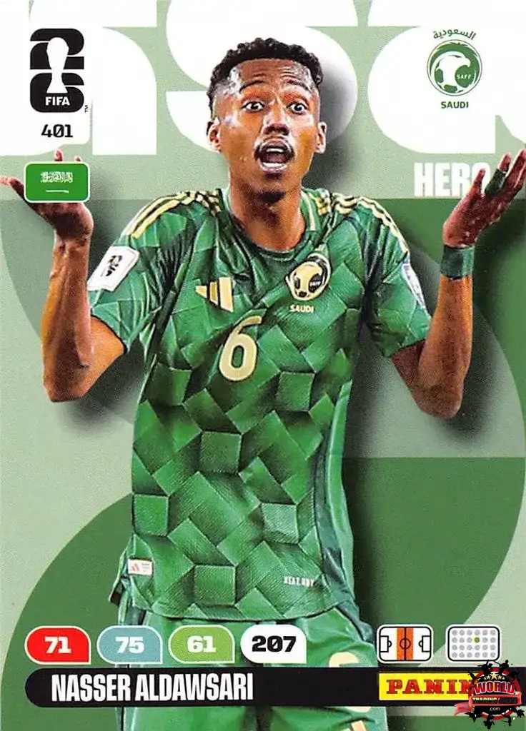 #401|Panini|Adrenlyn XL|FIFA World Cup|2026|Nasser Aldawsari |BASICO