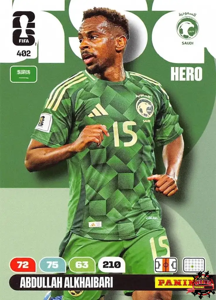 #402|Panini|Adrenlyn XL|FIFA World Cup|2026|Abdullah Alkhaibari |BASICO