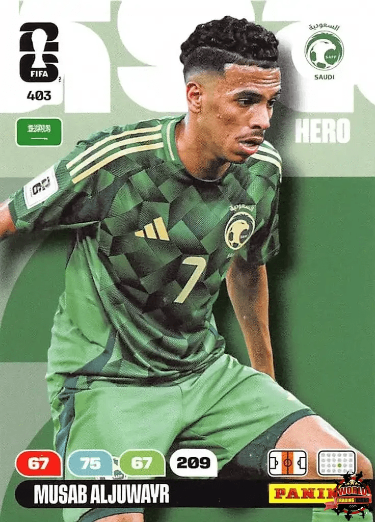 #403|Panini|Adrenlyn XL|FIFA World Cup|2026|Musab Aljuwayr |BASICO