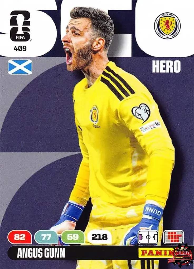 #409|Panini|Adrenlyn XL|FIFA World Cup|2026|Angus Gunn |BASICO