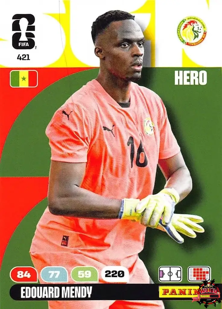 #421|Panini|Adrenlyn XL|FIFA World Cup|2026|Edouard Mendy |BASICO