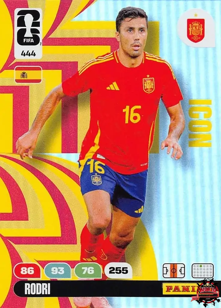 #444|Panini|Adrenlyn XL|FIFA World Cup|2026|Rodri - Icon|BASICO
