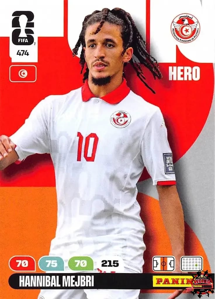 #474|Panini|Adrenlyn XL|FIFA World Cup|2026|Hannibal Mejbri |BASICO