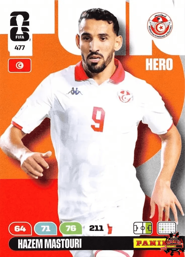#477|Panini|Adrenlyn XL|FIFA World Cup|2026|Hazem Mastouri |BASICO