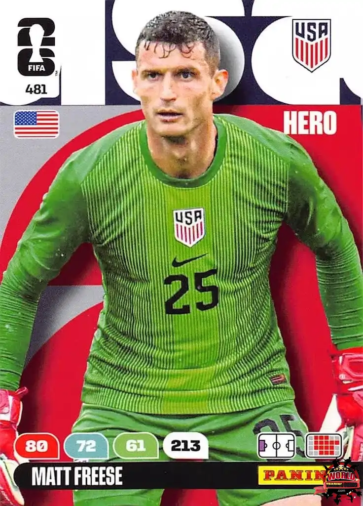 #481|Panini|Adrenlyn XL|FIFA World Cup|2026|Matt Freese|BASICO