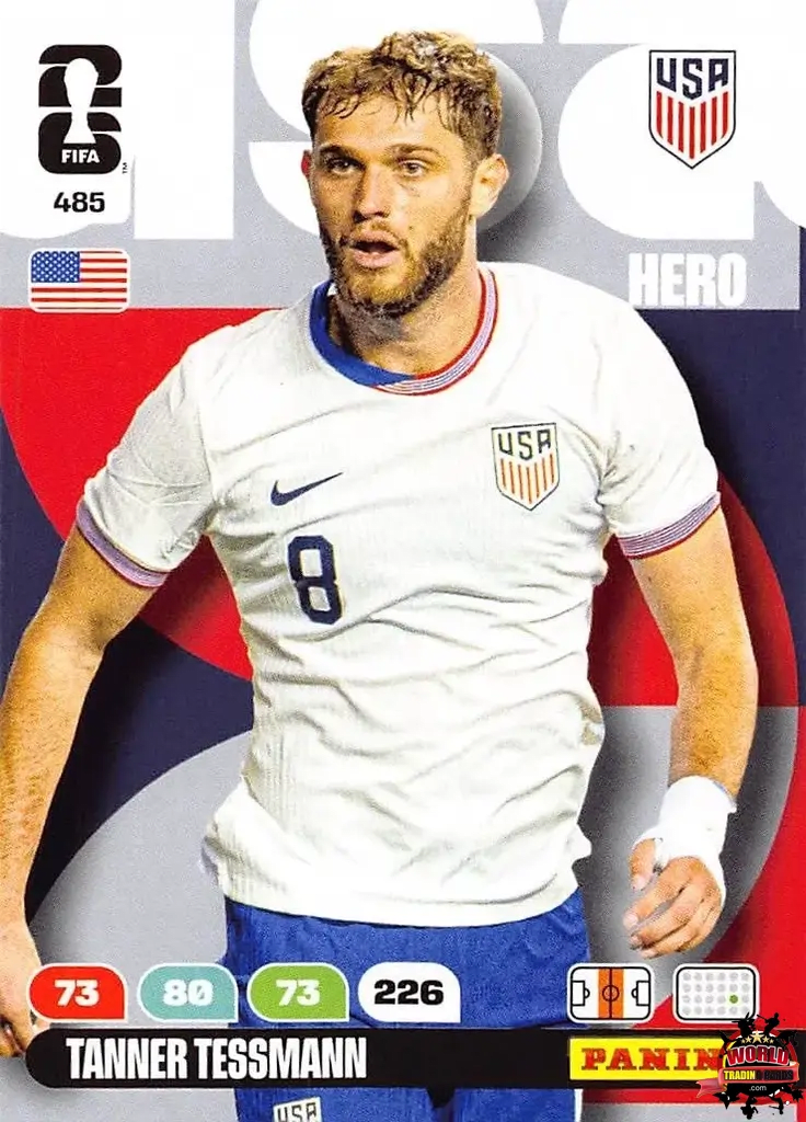 #485|Panini|Adrenlyn XL|FIFA World Cup|2026|Tanner Tessmann |BASICO