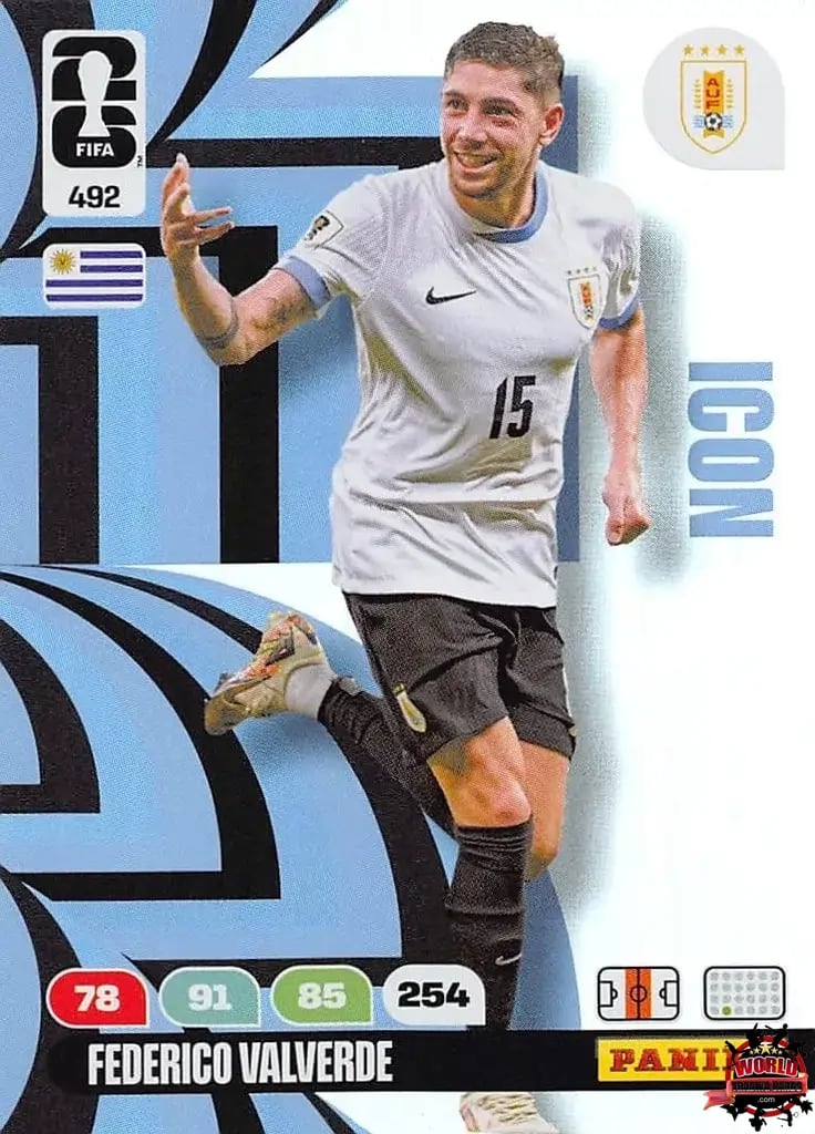 #492|Panini|Adrenlyn XL|FIFA World Cup|2026|Federico Valverde - Icon|BASICO
