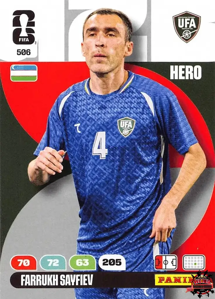 #506|Panini|Adrenlyn XL|FIFA World Cup|2026|Farrukh Sayfiev |BASICO