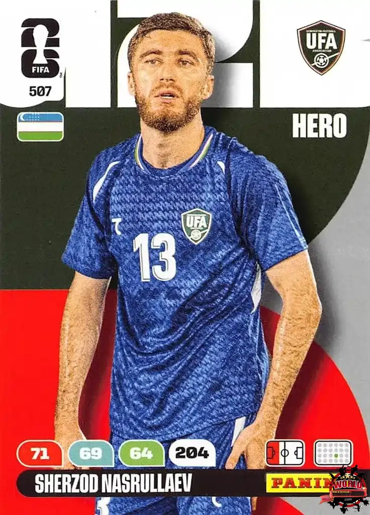 #507|Panini|Adrenlyn XL|FIFA World Cup|2026|Sherzod Nasrullaev |BASICO