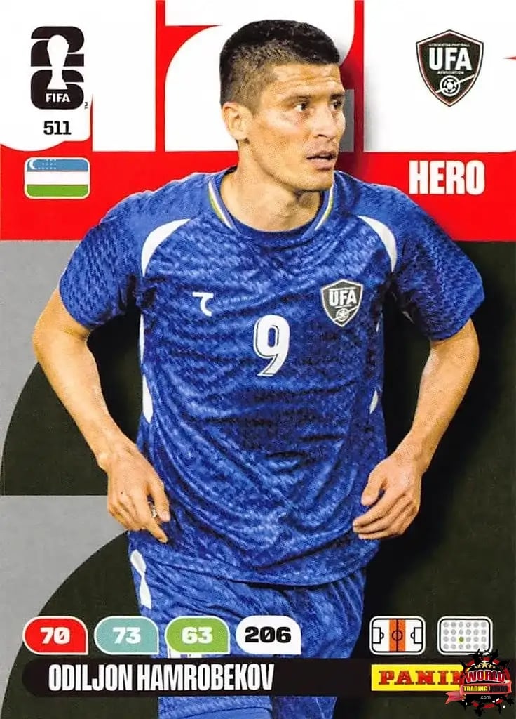 #511|Panini|Adrenlyn XL|FIFA World Cup|2026|Odiljon Hamrobekov |BASICO