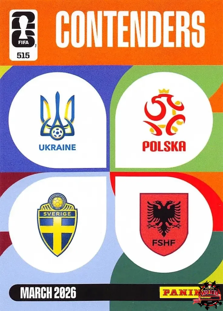#515|Panini|Adrenlyn XL|FIFA World Cup|2026|Ucrania / Polonia - Albania|Contenders