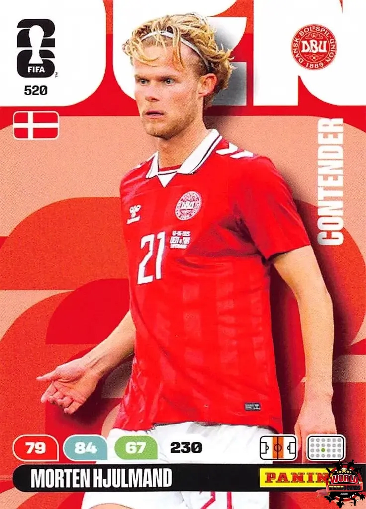 #520|Panini|Adrenlyn XL|FIFA World Cup|2026|Morten Hjulmand|Contenders