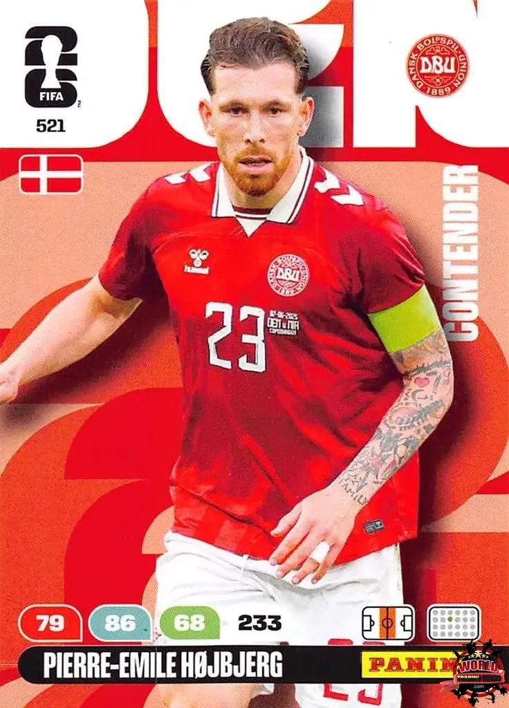 #521|Panini|Adrenlyn XL|FIFA World Cup|2026|Pierre-Emile HoJbjerg|Contenders