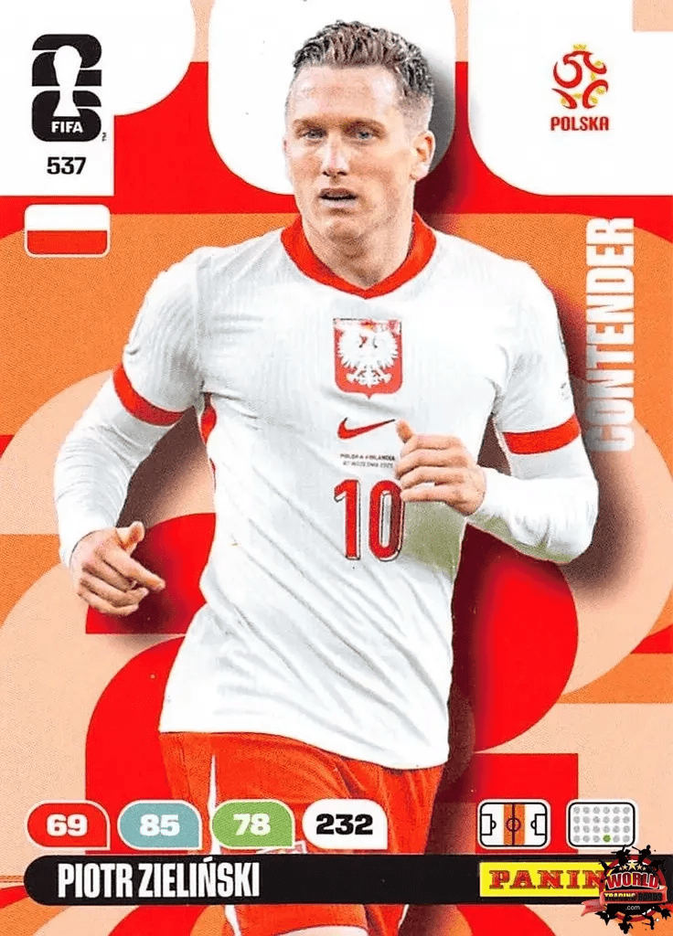 #537|Panini|Adrenlyn XL|FIFA World Cup|2026|Piotr Zielinski|Contenders