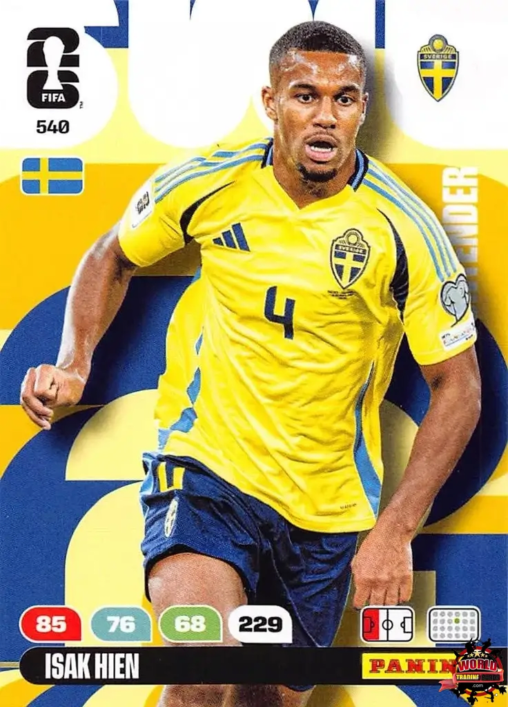 #540|Panini|Adrenlyn XL|FIFA World Cup|2026|Isak Hien|Contenders