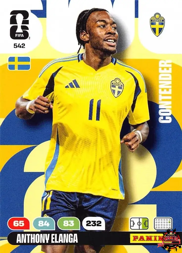 #542|Panini|Adrenlyn XL|FIFA World Cup|2026|Anthony Elanga|Contenders
