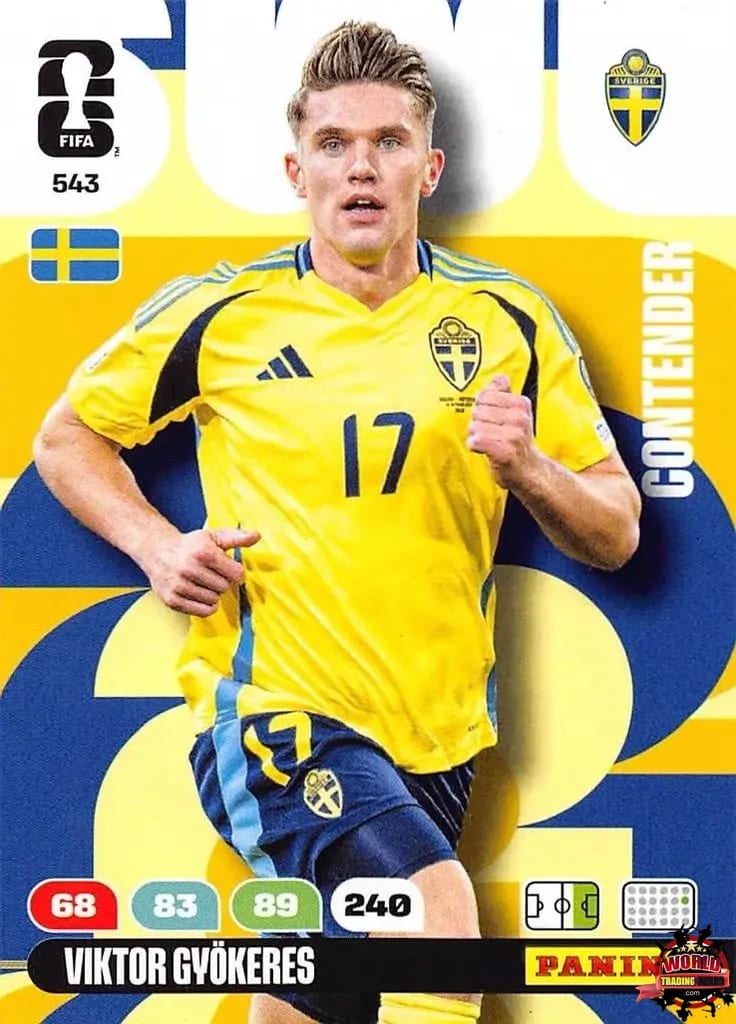 #543|Panini|Adrenlyn XL|FIFA World Cup|2026|Viktor Gyokeres|Contenders